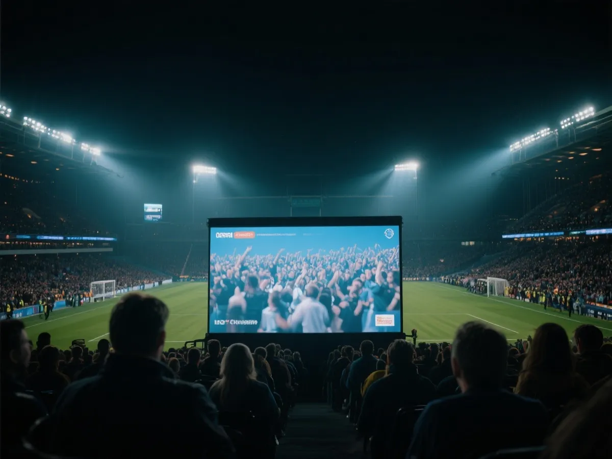 世界杯直播大厅观赛氛围图